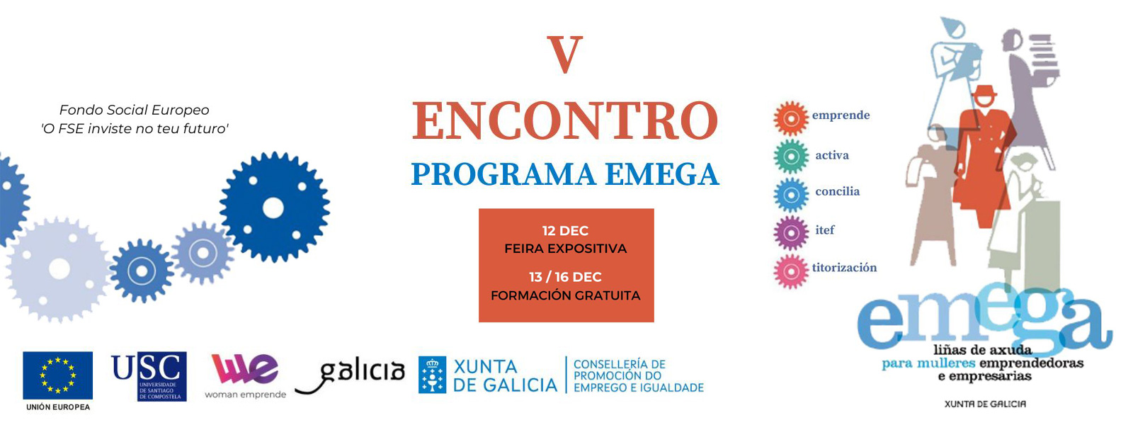 V Encontro de Emprendedoras do Programa Emega: Mulleres que transforman Galicia